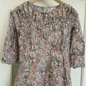 Rebecca Taylor La Vie Floral Print Cotton Dress
